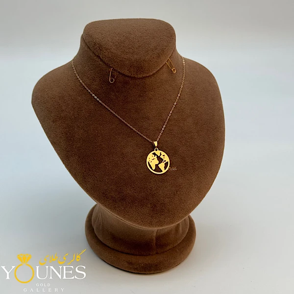 آویز زمین طلا لیزری